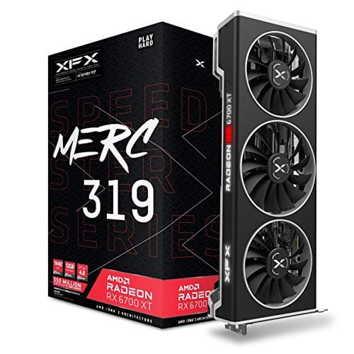 XFX Radeon RX 6700 XT Speedster MERC 319 12GB GDDR6 Black image