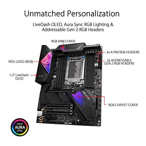 ASUS ROG STRIX TRX40-XE GAMING sTRX4 AMD TRX40 SATA 6Gb/s ATX AMD Motherboard image