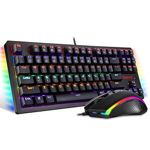 Redragon S113 RGB Outemu Brown Wired Gaming Keyboard With Optical Mouse main image