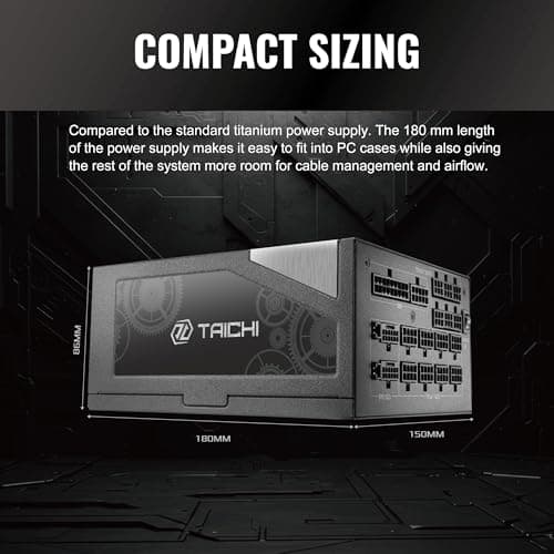 ASRock Taichi TC-1650T Black / Silver ATX 1650W Fully Modular 80+ Titanium Certified image