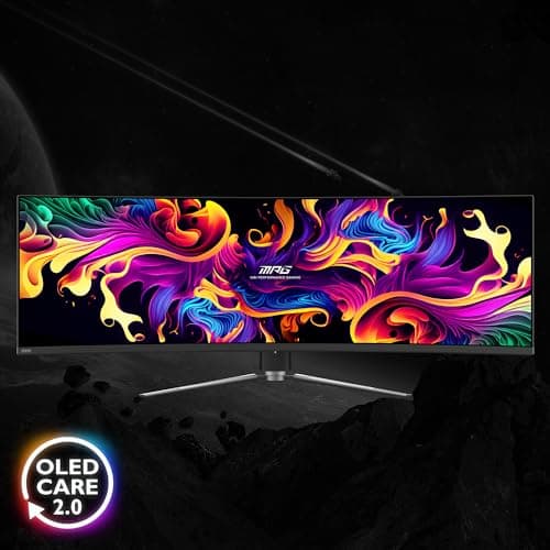 MSI MPG 491CQP 49" 5120x1440 144Hz QD-OLED Curved Monitor image