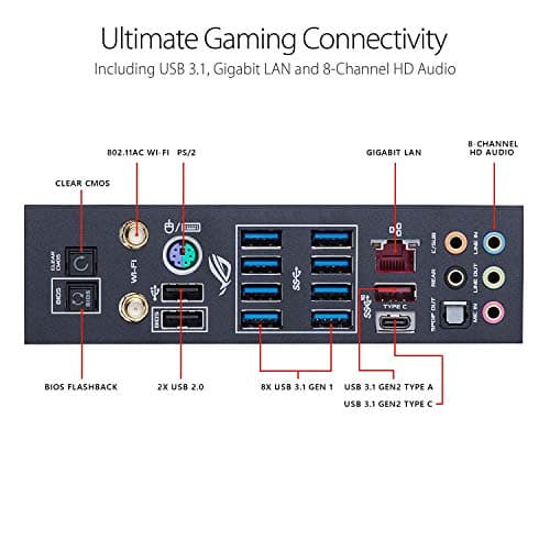 ASUS ROG Crosshair VII Hero (Wi-Fi) AMD Ryzen 2 AM4 DDR4 M.2 USB 3.1 Gen2 ATX X470 Motherboard image