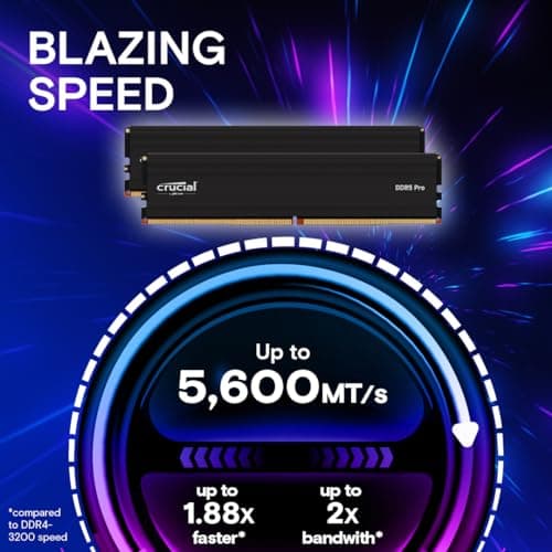 Crucial Pro Black DDR5-5600 CL46 64GB (2x32GB) image