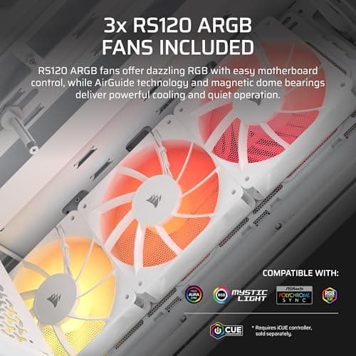 Corsair 3200D RS ARGB White image