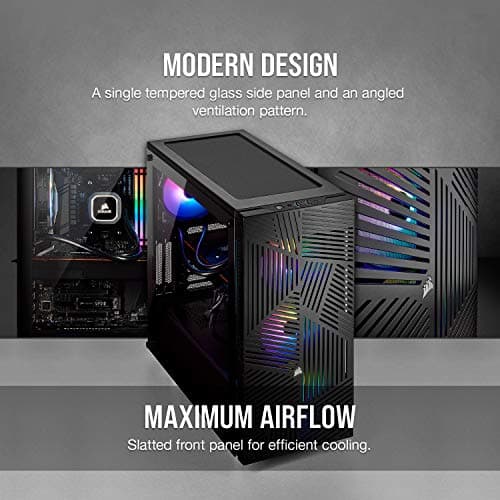 CORSAIR CARBIDE 275R Mid-Tower Gaming Case, Tempered Glass- Black (CC-9011132-WW) image