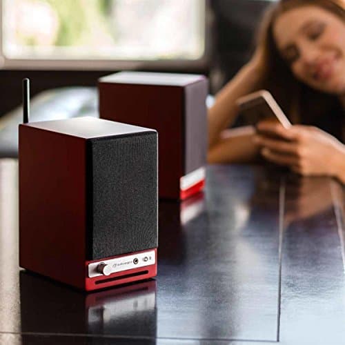 Audioengine HD3-CHR 2.0 60 W Red / Black Speakers image