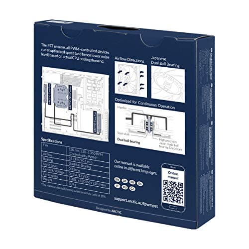 ARCTIC F12 CO 74 CFM 120mm Black PWM image