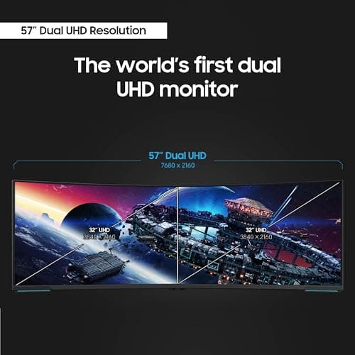Samsung Odyssey Neo G95NC 57" 7680 x 2160 240Hz VA Curved Monitor image