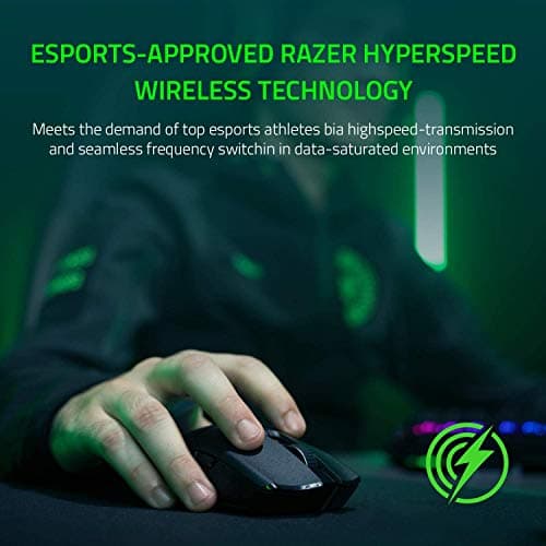 Razer Viper Ultimate Hyperspeed Lightest Wireless Gaming Mouse & RGB Charging Dock: Fastest Gaming Mouse Switch - 20K DPI Optical Sensor - Chroma Lighting - 8 Programmable Buttons - 70 Hr Battery image