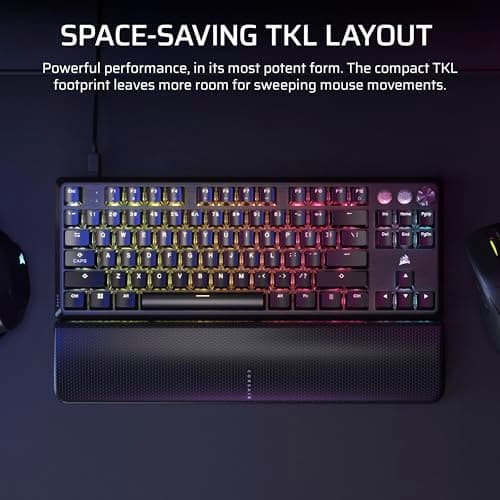 Corsair K70 PRO TKL ABS RGB Wired Gaming Keyboard image