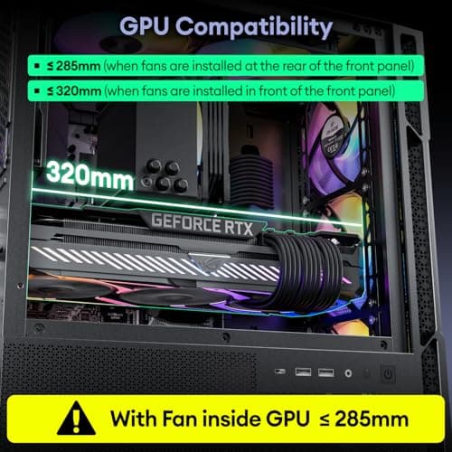 Okinos Cypress 3 Micro ATX Mini Tower Black Tempered Glass Side Panel, USB 3.2 Gen 2 Type-C, USB 3.2 Gen 1 Type-A image