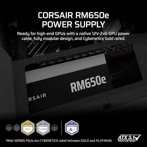 Corsair RM650e (2025) Black 650W Fully Modular image