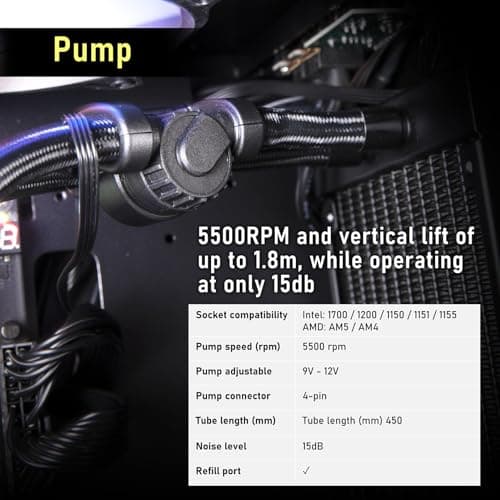 BitFenix Cube Water 360mm ARGB 60 CFM Black image