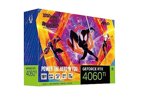 Zotac GAMING AMP Spider-Man: Across the Spider-Verse GeForce RTX 4060 Ti 16GB GDDR6 Black image