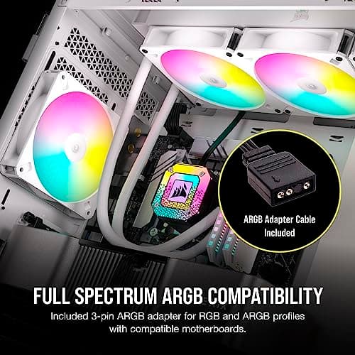Corsair iCUE AR120 120mm White Digital RGB PWM 59 CFM 1-Pack image