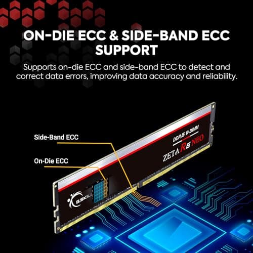 G.Skill Zeta R5 Neo Black Registered DDR5-6400 CL32 128GB (4x32GB) image