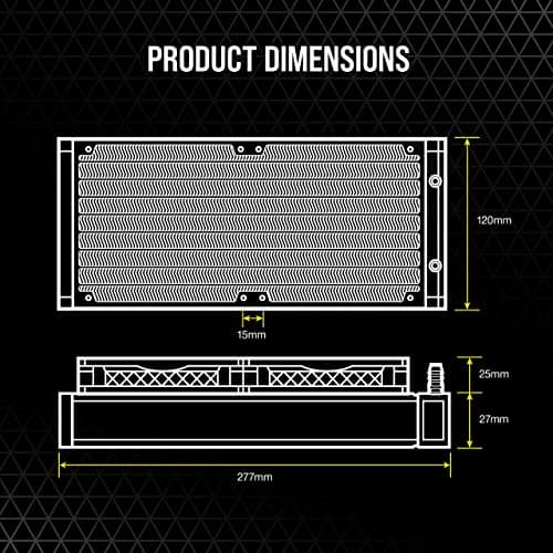 Corsair iCUE H100i ELITE LCD Water 240mm Black image