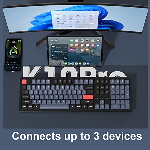 Keychron K10 Pro QMK/VIA RGB Bluetooth/Wired Standard Keyboard image