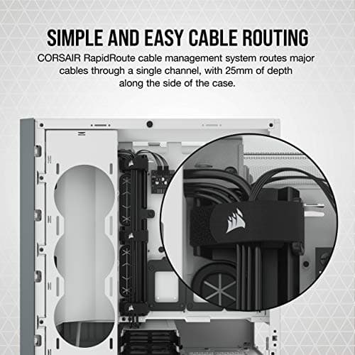 5000D Tempered Glass Mid-Tower ATX PC Case — White image