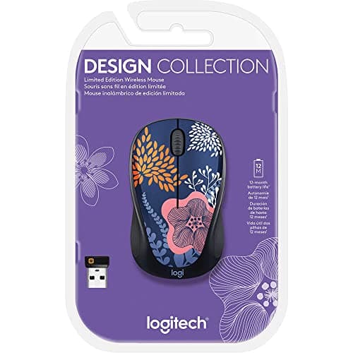 Logitech M317 Forest Flora Wireless/Wired Optical Mouse image