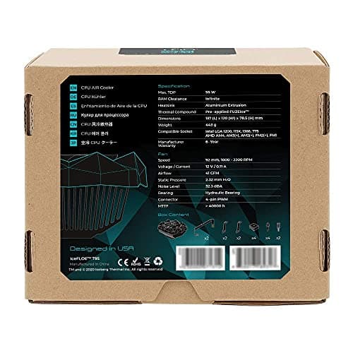 Iceberg Thermal IceFLOE T95 Air 41 CFM Teal / Silver image