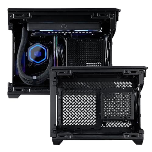 Cooler Master NR200P V3 Mini-ITX Desktop Black with Acrylic Side Panel and USB 3.2 Gen 2x2 Type-C, USB 3.2 Gen 1 Type-A image