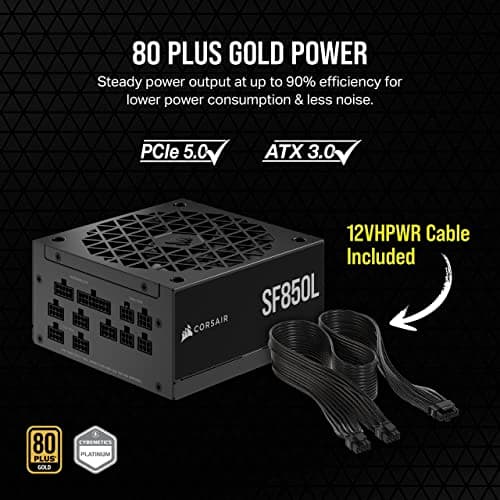 Corsair SF850L Black SFX 850W Fully Modular 80+ Gold Certified image