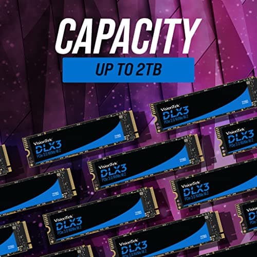 VisionTek DLX3 256GB SSD M.2-2280 PCIe 3.0 X4 NVMe image