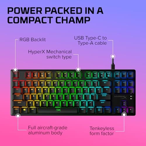 HP HyperX Alloy Origins Core RGB Wired Gaming Keyboard image