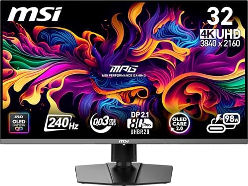 MSI MPG 322URX 32" 4K 240Hz QD-OLED Monitor image
