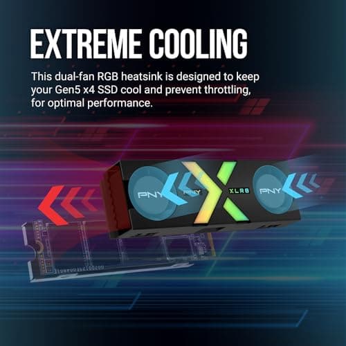 PNY CS3150 RGB 1TB SSD M.2-2280 PCIe 5.0 x4 NVMe image