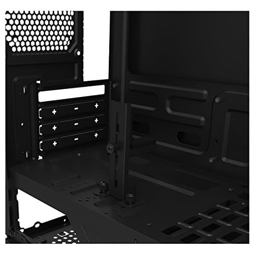 GameMax Centauri MicroATX Mid Tower Black / Gray with Acrylic Side Panel and USB 3.2 Gen 1 Type-A USB 2.0 Type-A image