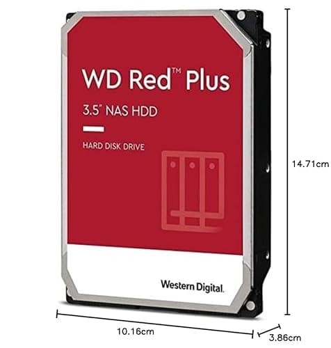 Western Digital Red Plus 12TB HDD 7200RPM 3.5" SATA image