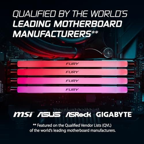 Kingston Fury Renegade RGB Silver / Black DDR5-6000 CL32 32GB (2x16GB) image