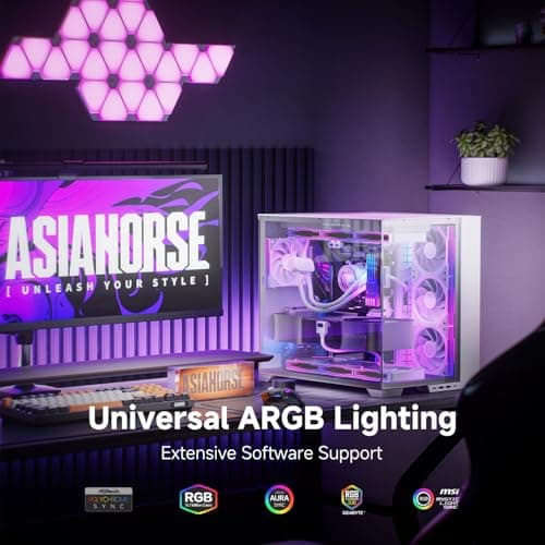 Asiahorse NYOTA Ultra 120mm Daisy Chain PWN Fans White Reverse Blade image