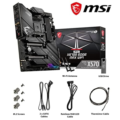 MSI X570S MPG EDGE MAX WiFi AMD AM4 ATX Motherboard image