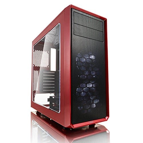 Fractal Design Focus G ATX Mid Tower Black / Red with Acrylic Side Panel and USB 3.2 Gen 1 Type-A, USB 2.0 Type-A image