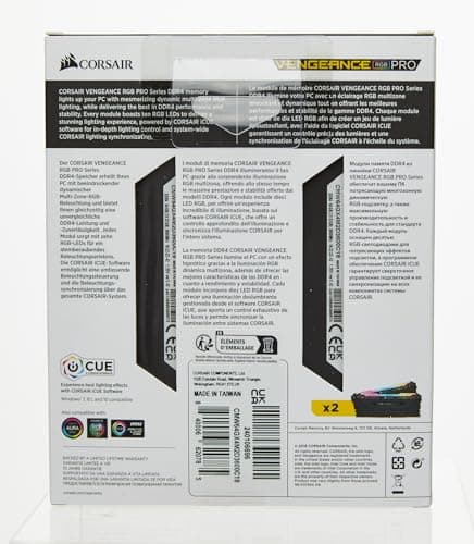 Corsair Vengeance RGB Pro Black DDR4-3600 CL18 64GB (2x32GB) image