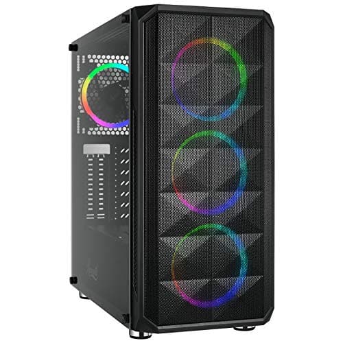 Rosewill SPECTRA D100 ATX Mid Tower Black with Tempered Glass Side Panel and USB 3.2 Gen 1 Type-A, USB 2.0 Type-A main image