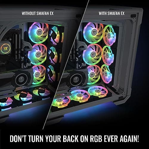 Thermaltake SWAFAN EX14 140mm Black ARGB PWM 3-Pack image