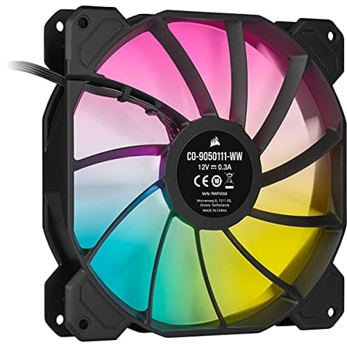 Corsair iCUE SP140 RGB ELITE 140mm Black / White PWM Addressable RGB 2-Pack image
