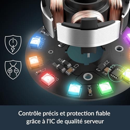 ARCTIC P12 Pro A-RGB PWM 77 CFM 120mm Black 3-Pack image