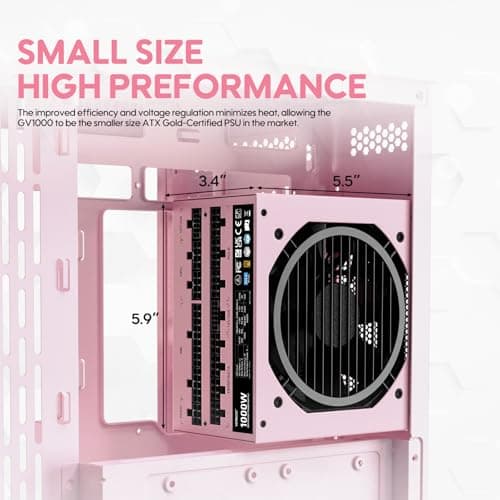 Vetroo GV1000 ATX 1000W Fully Modular 80+ Gold Certified image