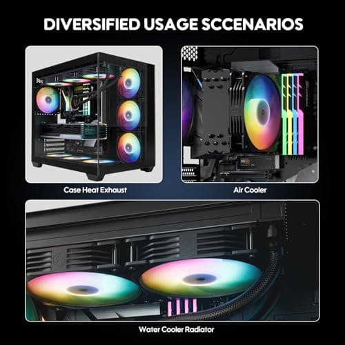 Vetroo SA-120 120mm Black ARGB PWM image