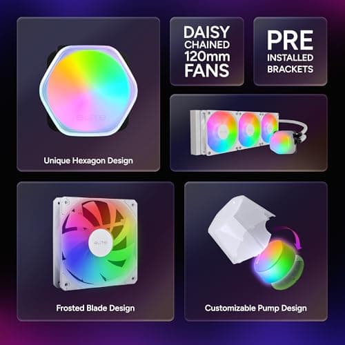 Cooler Master Elite Water 360mm 84.2 CFM White image