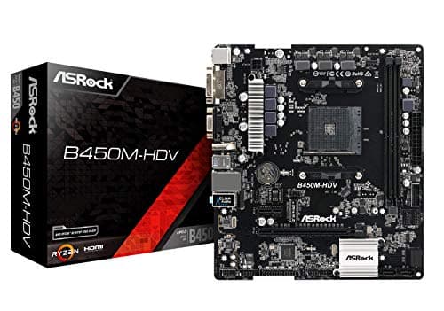 ASRock B450 M-HDV AM4 DDR4 Micro ATX image