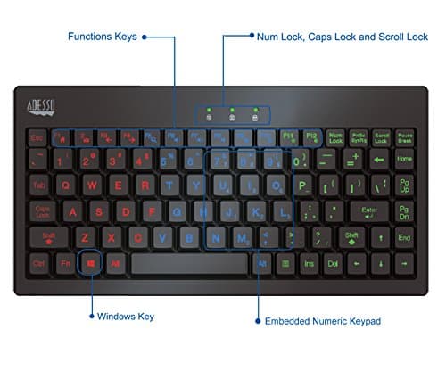 Adesso SlimTouch 110 Wired Slim Keyboard image