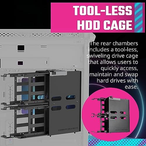 Cooler Master HAF 700 ATX Full Tower Black Tempered Glass image