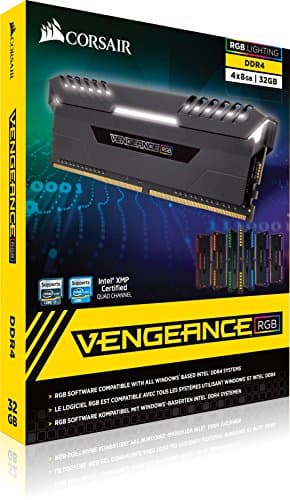 Corsair Vengeance RGB Black DDR4-3000 CL15 32GB (4x8GB) image