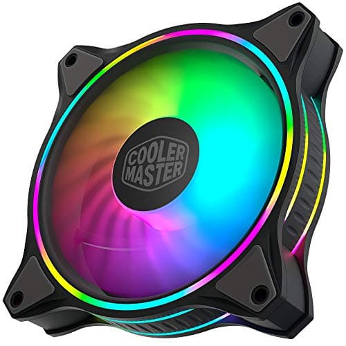 Cooler Master MasterFan MF Halo 120mm Black Addressable RGB PWM 47.2 CFM 1-Pack image